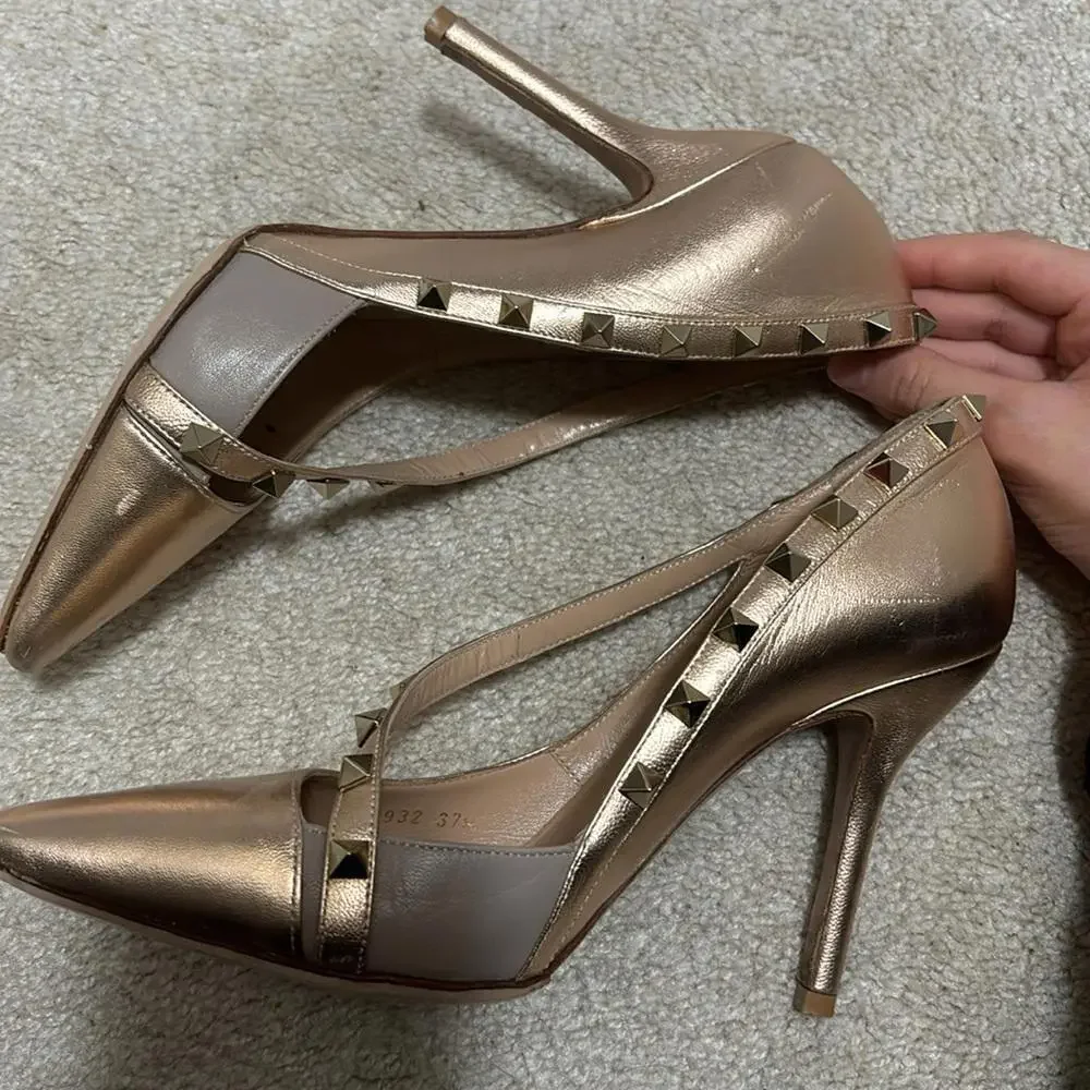 Valentino Rose Gold Heels - Picture 3 of 6